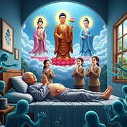 Lâm Chung Niệm Phật Thân Bớt Đau Không Bị Oan Gia Ám Ảnh Tự Tại Vãng Sanh